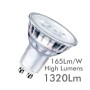 10stk. Lampe LED GU10 8W HIGH LUMINOSITY - Kristall - 24º - SMD1A1A