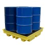 Flachprofil-Auffangpalette für 4 Fässer 230L