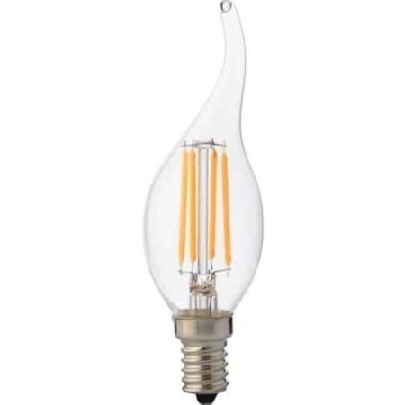 10x Stk. LED Filament Birne FILAMENT FLAME-6 6W E14