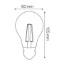 10x Stk. LED Filament Birne FILAMENT GLOBE-8 8W E27