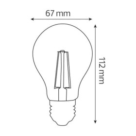 10x Stk. LED Filament Birne FILAMENT GLOBE-12 12W E27