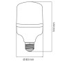 10x Stk. LED Birne TORCH-20 20W E27