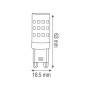 10x Stk. LED Kapsellampe PETA-10 10W G9