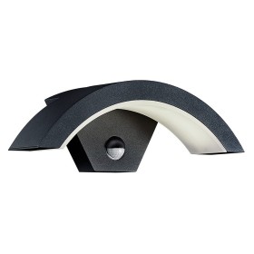 Led Gartenlampe DYNAMIC-1S 24W 110x300 mm mit PIR-Sensor 4200K Schwarz