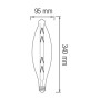 10x Stk. LED Filament Birne ELLIPTIC 8W E27 Bernstein