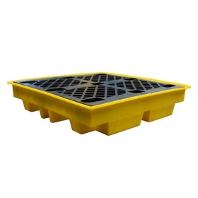 Flachprofil-Auffangpalette für 4 Fässer 230L