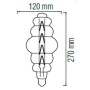 10x Stk. LED Filament Birne ORIGAMI 8W E27 Titan