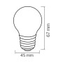 10x Stk. LED Farbbirne RAINBOW 1W E27 6400K