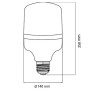 10x Stk. LED-Birne TORCH-80 80W 6400K E27