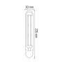 10x Stk. LED Filament Birne RUSTIC TUBE-8 8W E27 2200K