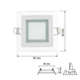 Projecteur encastré LED MARIA-6 6W Blanc