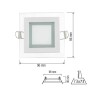 LED Einbaustrahler MARIA-6 6W Weiß