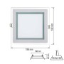 LED Einbaustrahler MARIA-15 15W Weiß