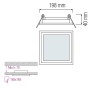 LED Einbaustrahler MARIA-15 15W Weiß
