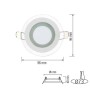 LED Einbaustrahler CLARA-6 6W Weiß
