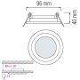 LED Einbaustrahler CLARA-6 6W Weiß