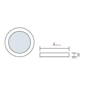 LED Aufbauleuchte CAROLINE-28 28W Weiß