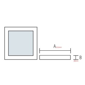 LED Aufbauleuchte 21x21cm ARINA-18 18W Weiß