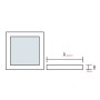 LED Aufbauleuchte 28x28cm ARINA-28 28W Weiß