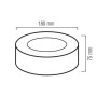 LED Aufbauleuchte SANDRA-15 Deckenleuchte 15W Weiß 4200K