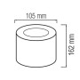 LED Aufbauleuchte SANDRA-5/XL Deckenleuchte 5W Weiß 4200K