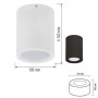 LED Aufbauleuchte SANDRA-5/XL Deckenleuchte 5W Weiß 4200K
