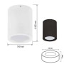 LED Aufbauleuchte SANDRA-10/XL Deckenleuchte 10W Weiß 4200K