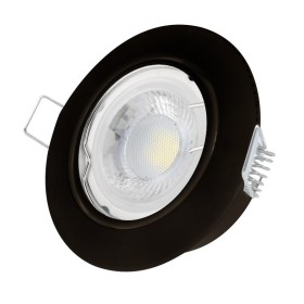 LED Einbaustrahler PETRA 6W Dimmbar Schwarz 3Stk.