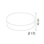 LED Aufbauleuchte CARLA-24 24W Weiß