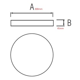 LED Aufbauleuchte CARLA-48 48W Weiß