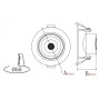 LED Einbau-Downlight IP65 Wasserdicht MELODY 5W Schwarz 3Stk.