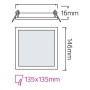 Einbau-LED-Panel SLIM/Sq-9 9W