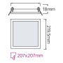Einbau-LED-Panel SLIM/Sq-18 18W