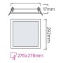 Einbau-LED-Panel SLIM/Sq-24 24W