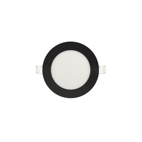 Dimmbares LED-Einbaupanel SLIM-6 6W ⌀118,5mm Schwarz