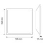 60x60cm LED-Hintergrundbeleuchtungspanel PLAZMA-45 45W