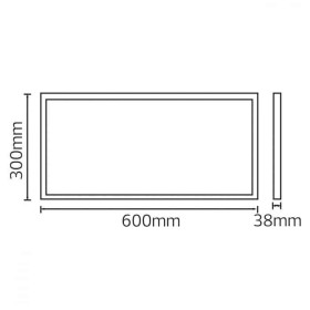 60x30cm LED Flächenbeleuchtung PROTEUS-36 36W weiß