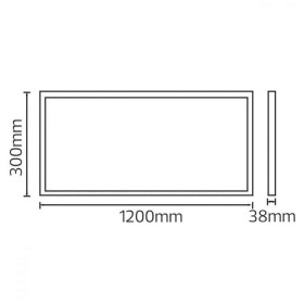 120x30cm LED Flächenbeleuchtung PROTEUS-48 48W weiß