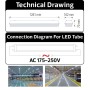 LED Feuchtraum-Wannenleuchte 120cm PROMASTER-T IP65 2x120 cm LED-Röhren inklusive IP66