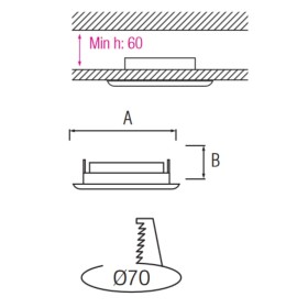 Einbaustrahler MR16 Rund SNOWDROP-R Max. 10W Led Chrom