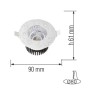LED Einbaustrahler GABRIEL 6W IP65 Wasserdicht Weiß 4200K