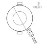 LED Einbaustrahler VANESSA-10 10W 6400K Weiß