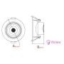 LED Recessed Downlight NORA PRO-5 5W White 3CCT 3000K-4500K-6000K
