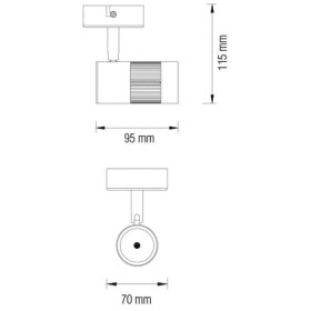LED Strahler TOKYO 8W schwarz 4200K