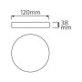 LED Aufbauleuchte SOFIA-18W rund, weiß, 6400K