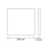 LED Panel 60x60cm SET inkl. Einbaurahmen & Befestigungsset GALAKSI-45 45W 4200K