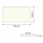 LED Panel 60x30cm SET inkl. Einbaurahmen & Befestigungsset ZODIAC-24 24W 6400K