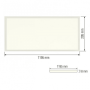 LED Panel 120x30cm SET inkl. Einbaurahmen & Befestigungsset ZODIAC-36 36W 4200K