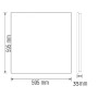 60x60cm LED-Hintergrundbeleuchtungspanel EUROPA-80 80W 6400K
