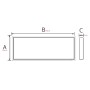 30x60cm LED-Hintergrundbeleuchtung TAURUS-36 36W 6400K